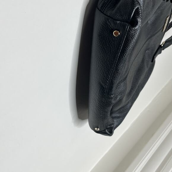 Kate Spade Ashlyn Belltown Satchel Handbag Black Tasseled Pebbled Leather - Picture 6 of 12